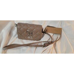 Steve Madden Mini Bag Purse Wallet Clutch Brilly Mushroom Card Case Brown NEW